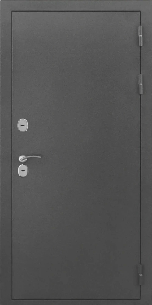 Входная дверь ДвериПРО L-Термо серебро ФЛ 244 беленый дуб DPRO200430 внешняя сторона