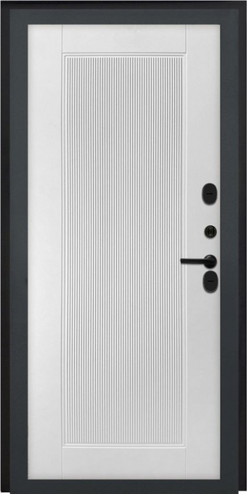 Входная дверь ДвериПРО L-45 ПВХ 10мм Астрод Velutto Bianco DPRO198144 внутренняя сторона