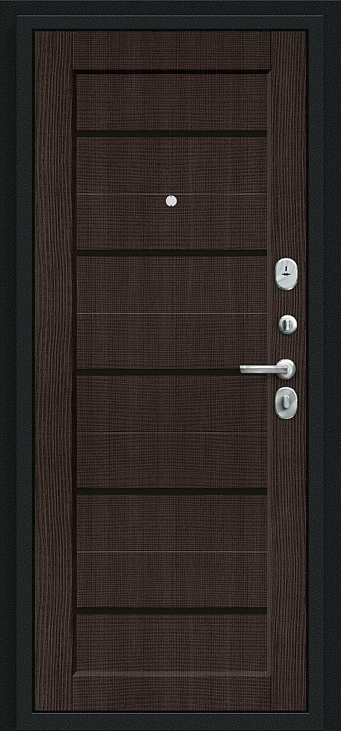 Фото Входная дверь Борн Букле черное/Wenge Veralinga BR4641 внутренняя сторона