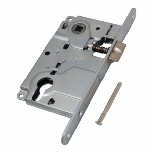 Корпус врезного замка под цилиндр CENTRO B01025.50.06 ригель+защёлка (никель)