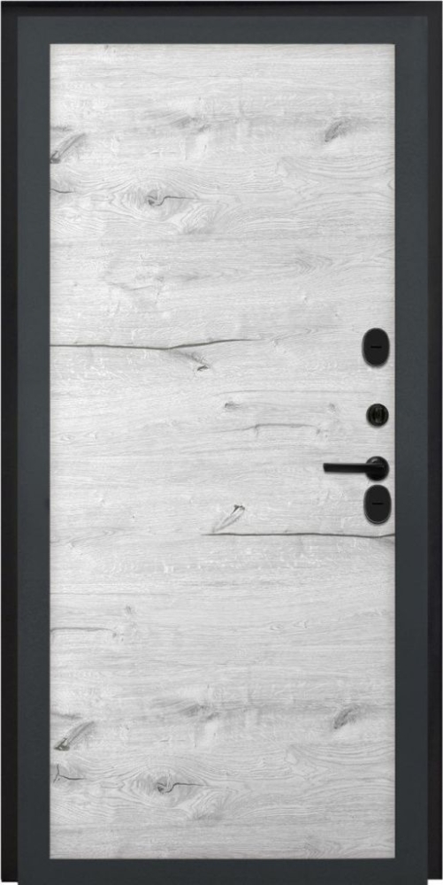 Входная дверь ДвериПРО Аура Без фрезеровки Дуб арктик горизонт DPRO195652 внутренняя сторона