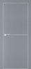 Межкомнатная дверь PX-19 AL кромка с 4-х ст. Серый матовый