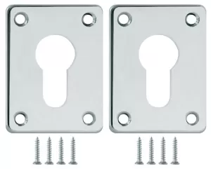 Накладка на цилиндр ESC.C+C/K.set (ESC083) CP хром (2шт.)