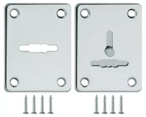 Накладка на сувальдный замок ESC.S-lift+S/K.set (ESC081/082) хром (2шт.)